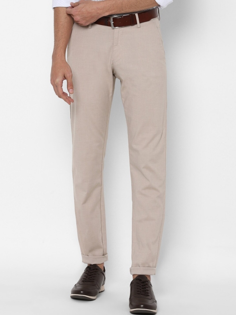 

Allen Solly Men Beige Slim Fit Trousers