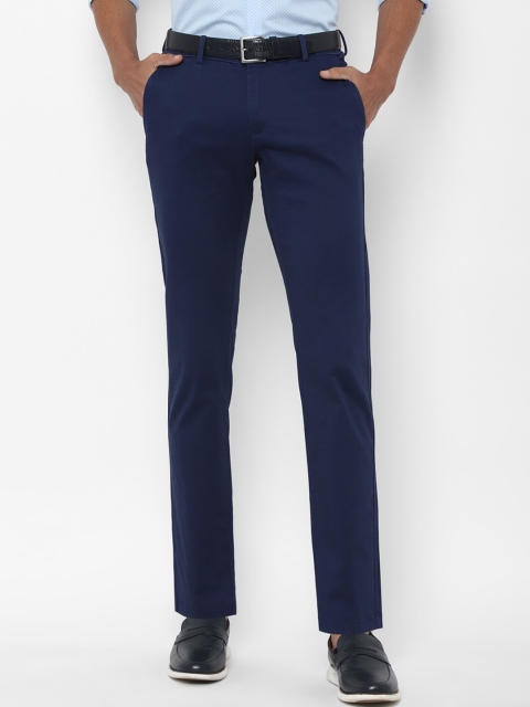

Allen Solly Men Navy Blue Slim Fit Trousers