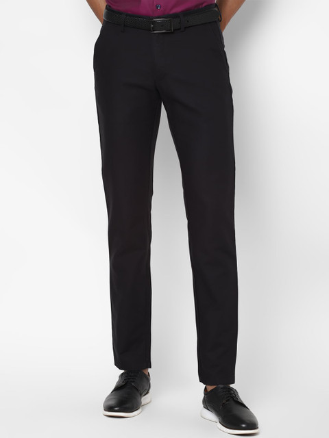 

Allen Solly Men Black Slim Fit Trousers