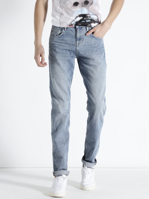 

s.Oliver Men Blue Curt Fit Mid-Rise Clean Look Jeans