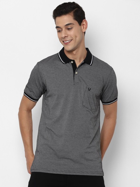 

Allen Solly Men Grey Polo Collar T-shirt