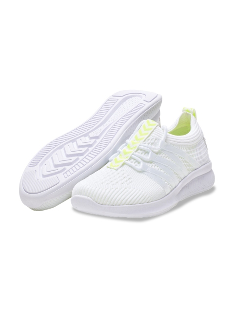 

hummel Women White Textile Training or Gym Shoes