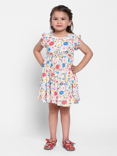 

MANET Multicoloured Floral Ethnic Dress, Multi