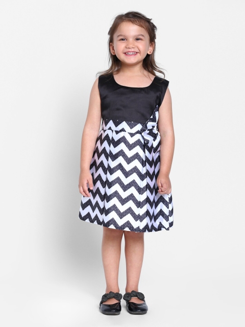 

MANET Black & blue graphite Ethnic Dress
