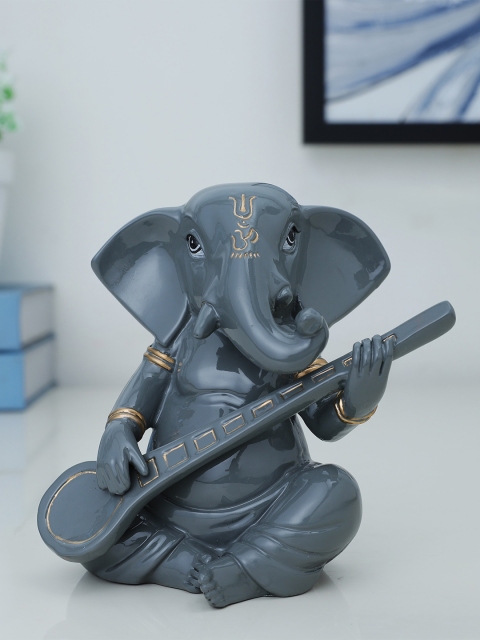 

HomeTown Grey Musical Ganesha Figurine Showpieces