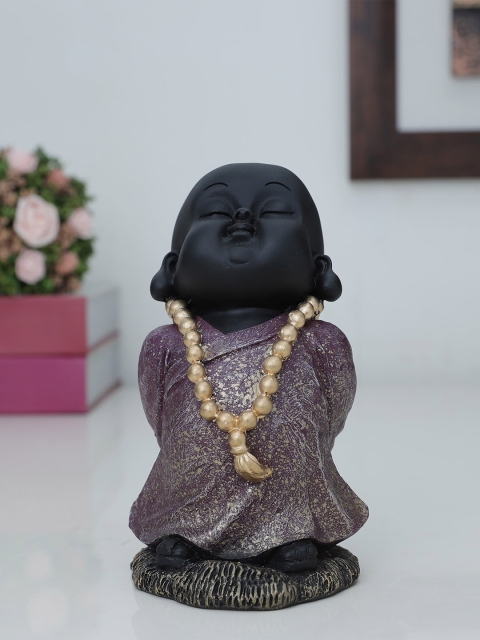 

HomeTown Purple & Black Polyresin Monk Showpiece