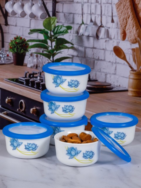 

Cello White & Blue Set Of 6 Kitchen Storage