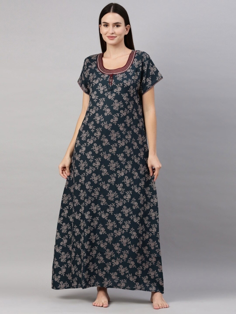 

GOLDSTROMS Blue Printed Maxi Nightdress