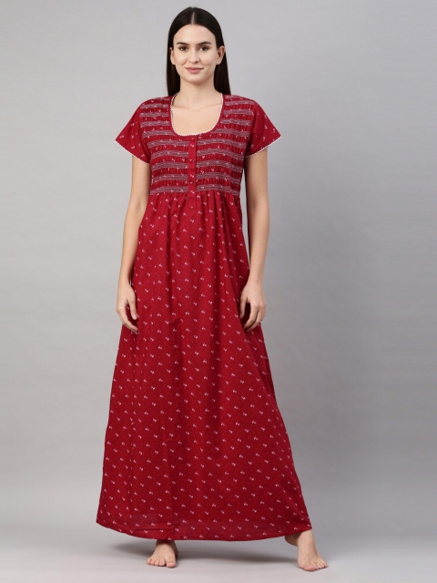 

GOLDSTROMS Red Printed Maxi Nightdress