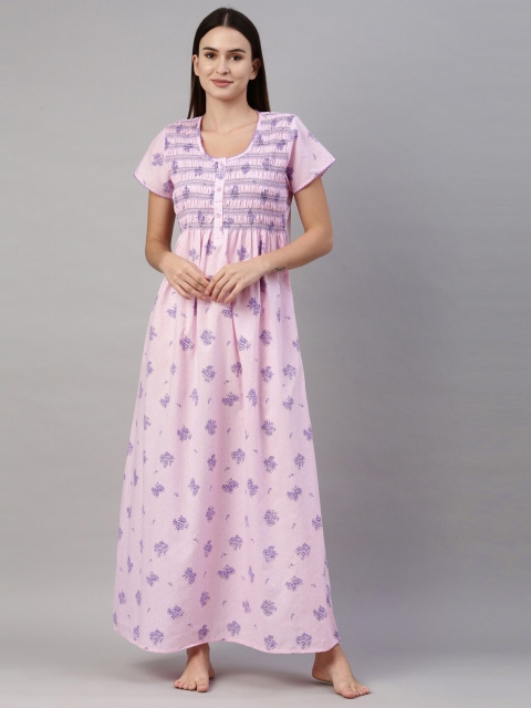

GOLDSTROMS Pink Printed Maxi Nightdress