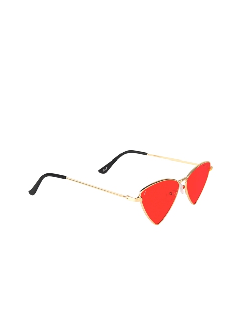 

Floyd Unisex Red Lens & Gold-Toned Other Sunglasses with UV Protected Lens