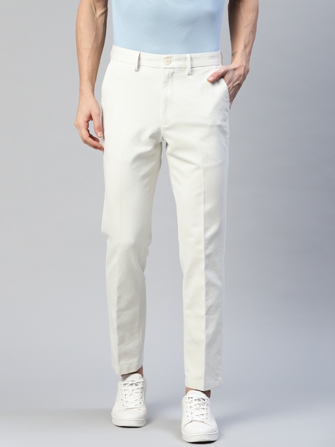 

Marks & Spencer Men Off White Solid Chinos