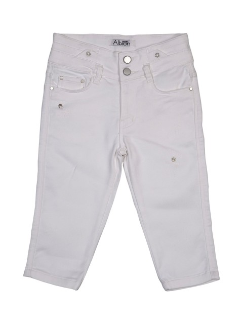 

Albion Girls White Capris