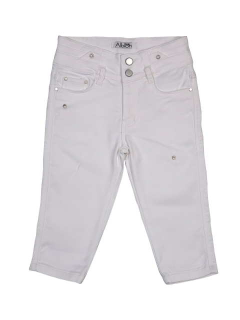 

Albion Girls White Capris
