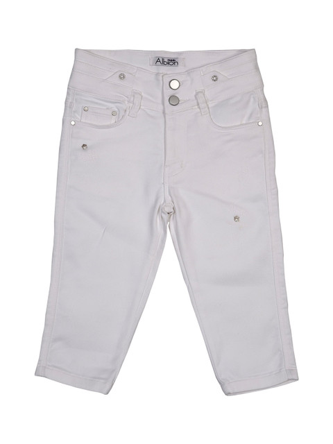 

Albion Girls White Capris
