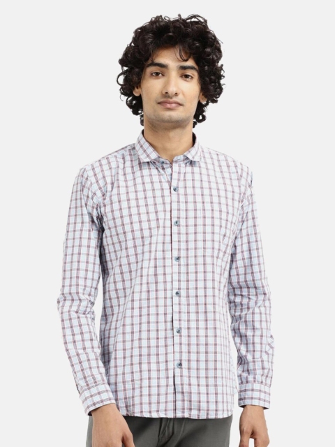 

V-Mart Men Blue Slim Fit Checked Casual Shirt