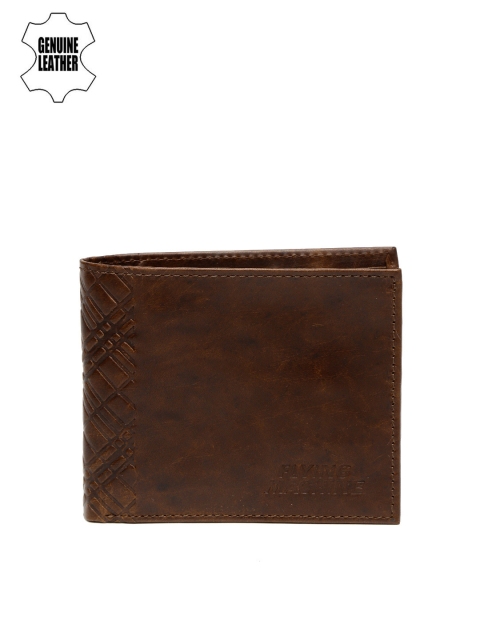 

Flying Machine Men Brown Genuine Leather Wallet