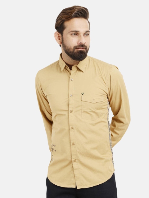 

V-Mart Men Khaki Slim Fit Casual Shirt