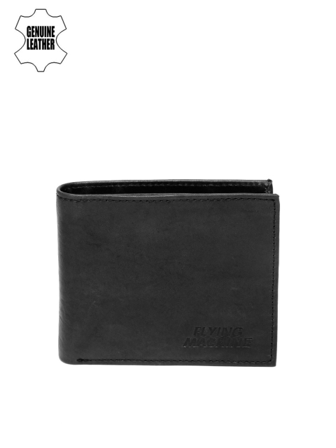 

Flying Machine Men Black Genuine Leather Wallet
