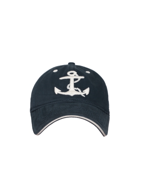 

Flying Machine Men Navy Cap with Embroidered Detail, Navy blue