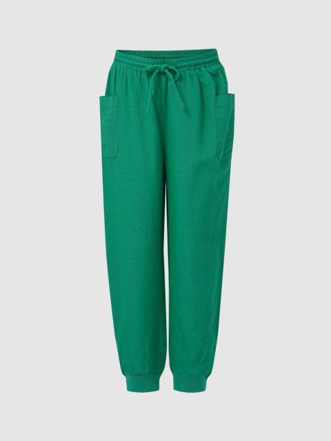 

KIDS ONLY Girls Green Solid Joggers
