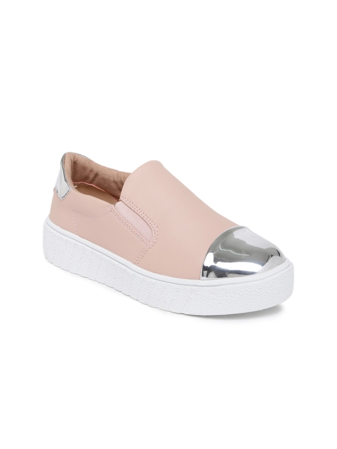 

ALCOTT Women Pink Slip-On Sneakers