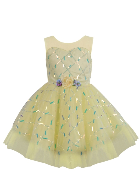 

The Magic Wand Yellow & seedling Floral Dress