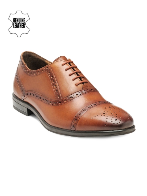 

Teakwood Leathers Men Tan Brown Leather Formal Shoes