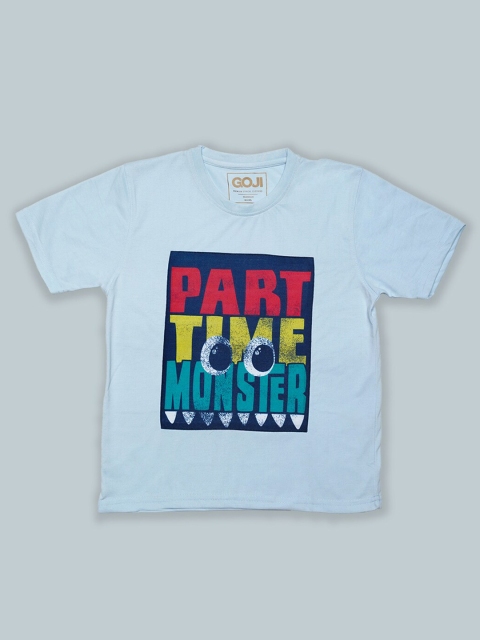 

GOJI Kids Blue & blue depths V-Neck Monochrome T-shirt