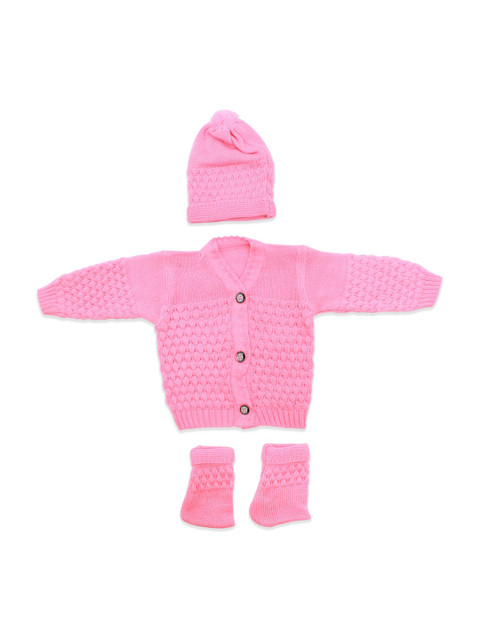 

Born Babies Unisex Kids Pink Sweater Vest