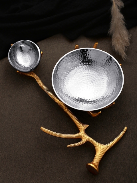 

EK BY EKTA KAPOOR Gold_Toned & Silver-Toned Decorative Bowl Set