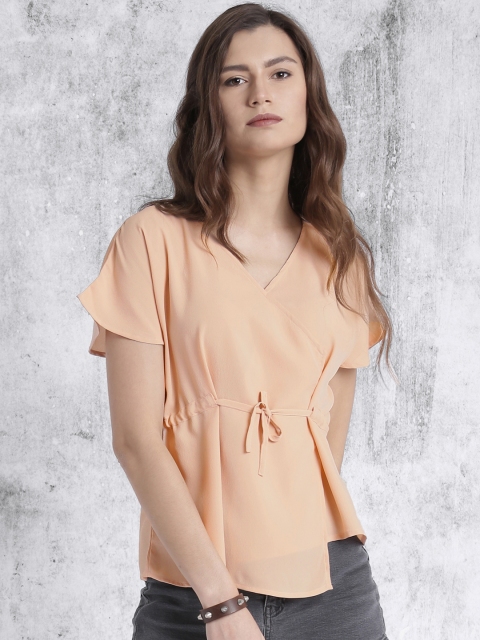 

Roadster Women Pink Solid Boxy Top