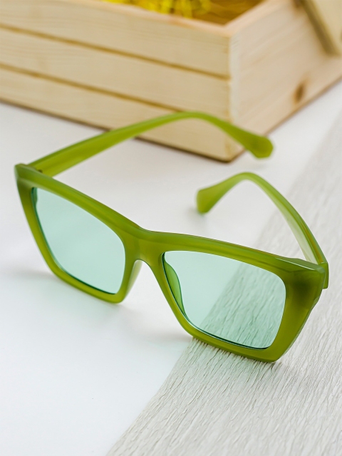 

Bellofox Women Green Lens & Green Wayfarer Sunglasses
