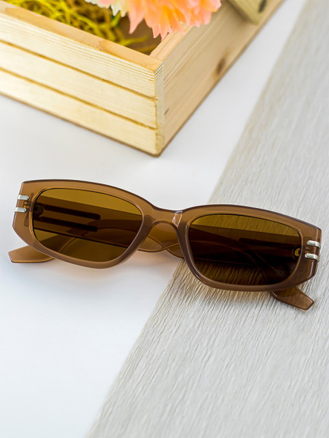 

Bellofox Women Brown Lens & Brown Rectangle Sunglasses