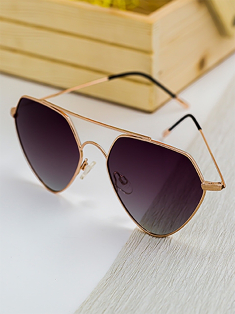 

Bellofox Women Purple Lens & Gold-Toned Other Sunglasses