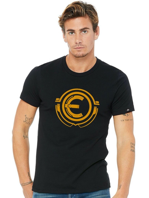 

Planet Superheroes Men Black Printed Pure Cotton Applique T-shirt