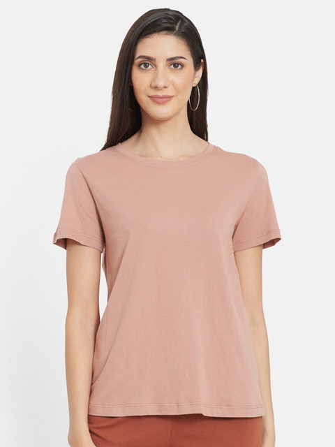 

UNMADE Women Brown Organic Cotton T-shirt