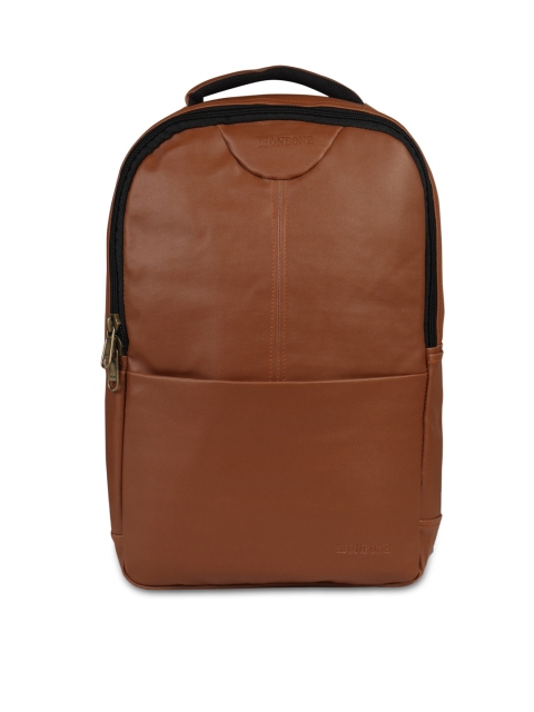 

LIONBONE Unisex Tan & Black Laptop Backpack