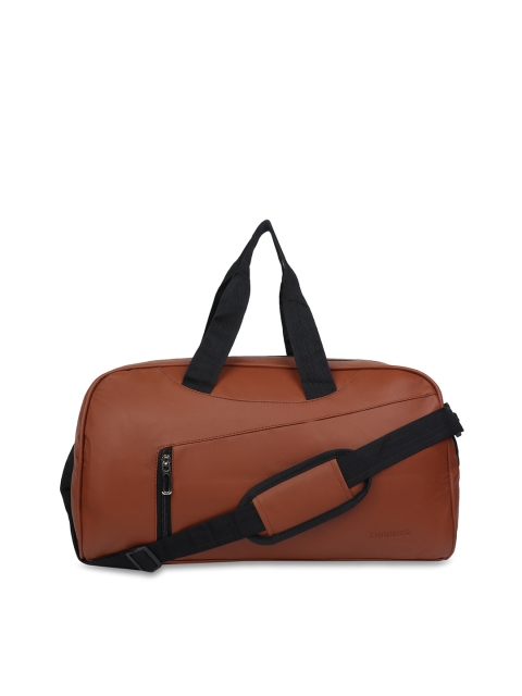 

LIONBONE Tan Brown Solid Large Duffel Bag