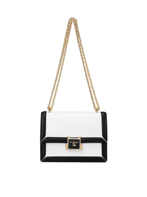 

Da Milano White Animal Leather Structured Shoulder Bag