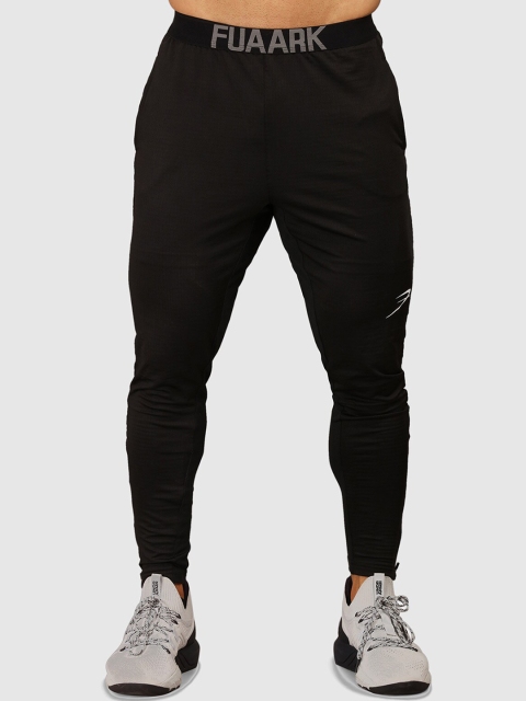 

FUAARK Men Black Solid Slim-Fit Joggers