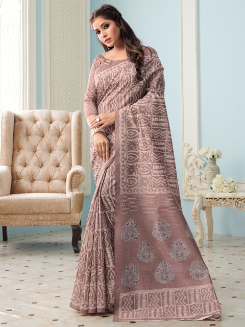 

Saree mall Brown Art Silk Sarees