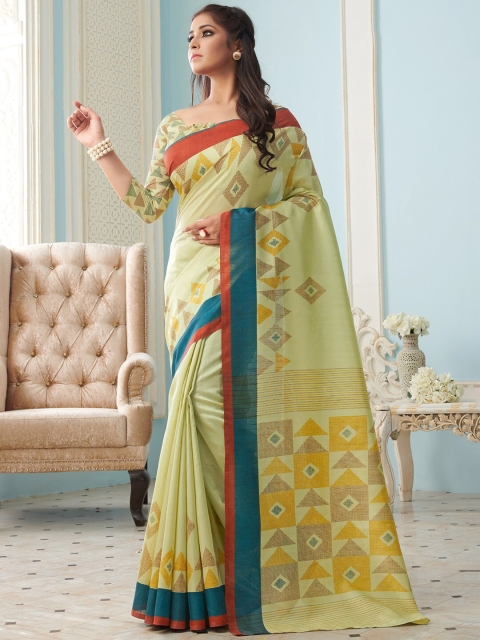 

Saree mall Green Art Silk Sarees