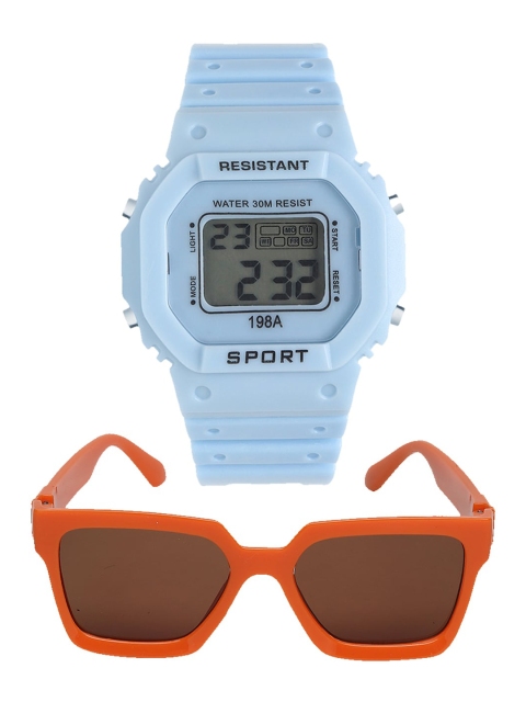 

Fantasy World Unisex Kids Grey Dial & Blue Straps Digital Multi Function Watch FW-198A-BL-WAL-06
