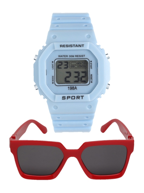 

Fantasy World Unisex Kids Grey Dial & White Straps Digital Multi Function Watch FW-198A-WH-WAL-07