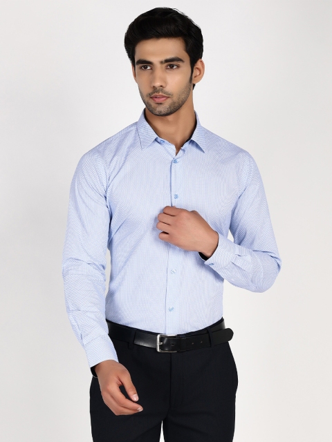

Callino London Men Blue Slim Fit Spread Collar Formal Shirt