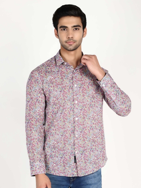 

Callino London Men Pink Slim Fit Floral Printed Casual Shirt
