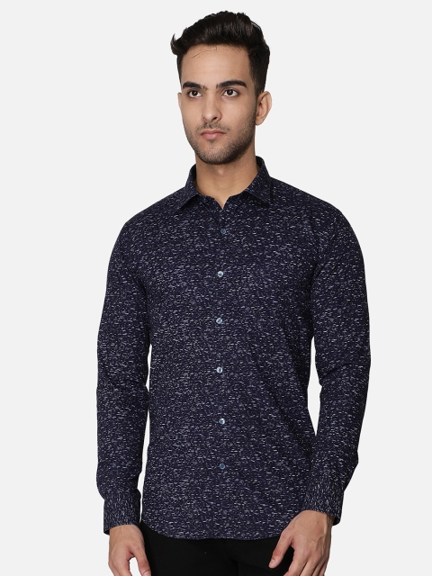 

Callino London Men Navy Blue Slim Fit Printed Casual Shirt