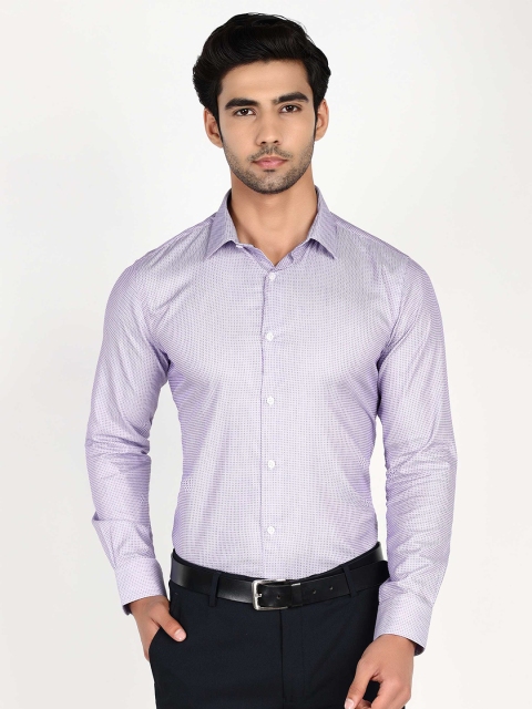 

Callino London Men Purple Slim Fit Striped Casual Shirt