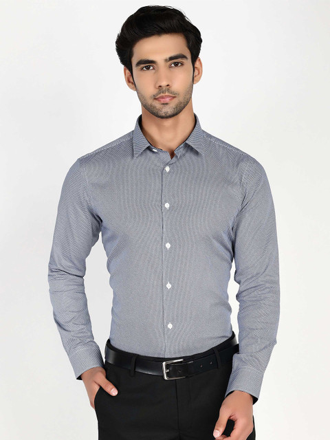 

Callino London Men Blue Slim Fit Printed Casual Shirt